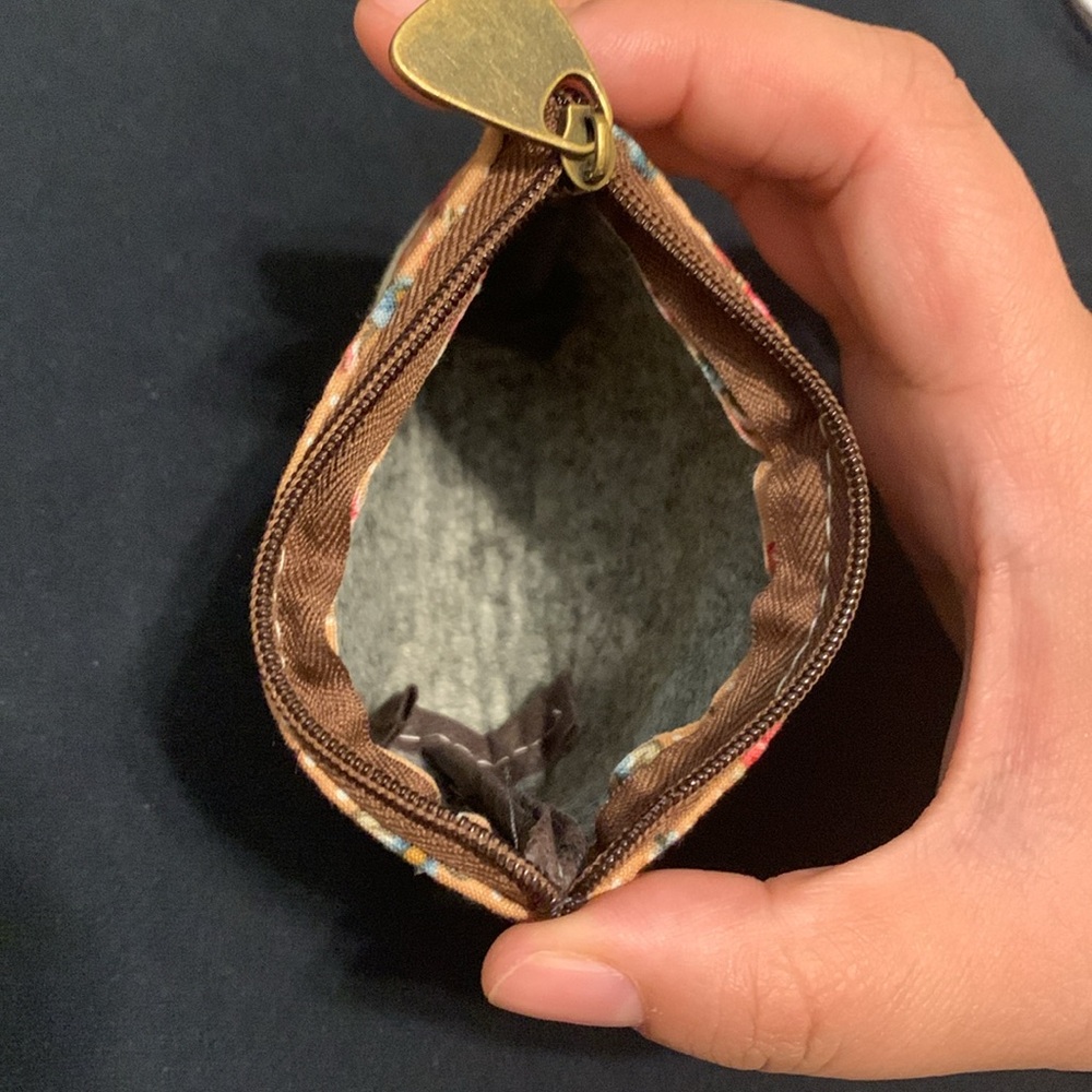 Boho Cottagecore Floral Lace Trim Mini Coin Purse - Picture 3 of 5